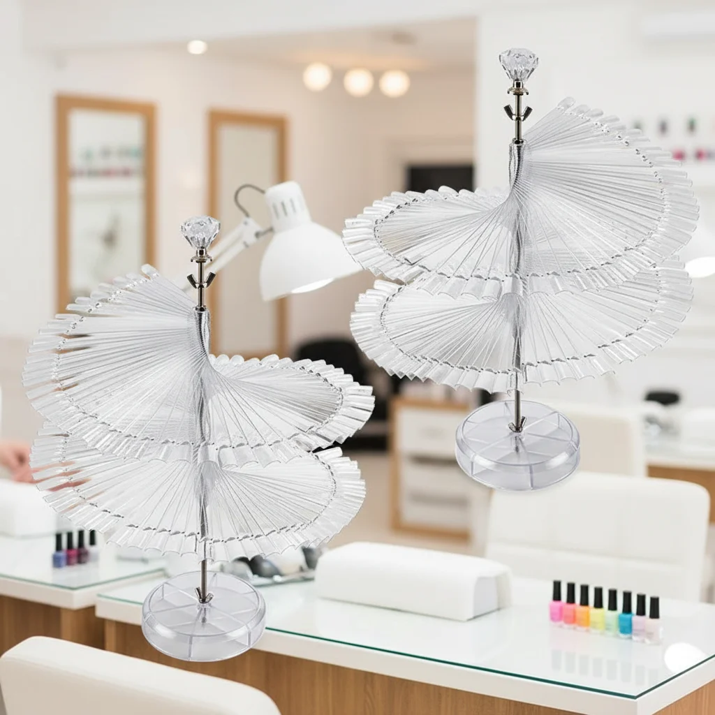 

DIY Nail Art Color Display Frame Spiral Holder 120 Colors for Nail Tips Manicure Craft