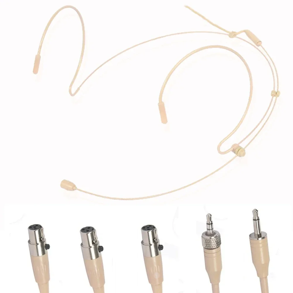 Microfone de fone de ouvido com gancho duplo para shure, microfone sem fio para pendurar na orelha, para conferência, notas, guia turístico