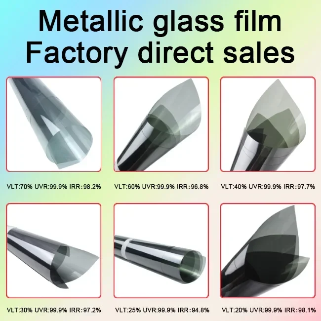 metal car window tinting film solar window film for car anti scratc ultraviolet-proof anti-explosion