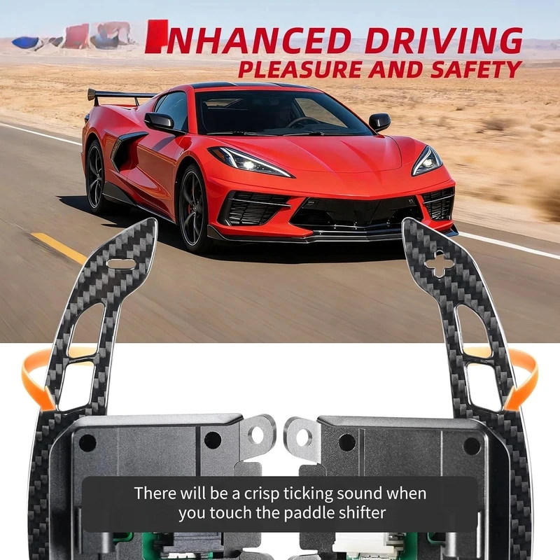 Quick Release Car Carbon Fiber Magnetic Paddle Shifters C8 Z06 Z51 2020-2026 Steering Wheel Shift Paddles Accessories