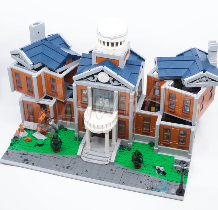 3093pcs Super Revengers X-Mansion 2-level Modular Institute for Higher Learning 16294 Building Blocks Toy Compatible With Model