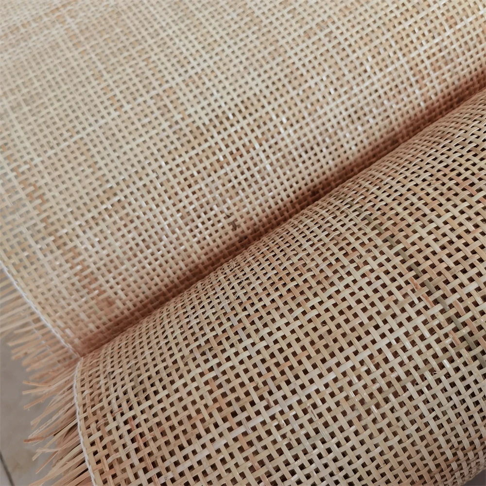 16"/18" Width Natural Rattan Cane Square Webbing Roll Rattan Radio Weave Cane Webbing Roll for Chair Cabinets Woven Mesh Cane - view 3