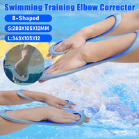 1 Pair Swimming Training Elbow Corrector Forearm Fulcrum Fin Webbed Glove 8-Shaped Corrective Elbow Straightener Swimming Supply