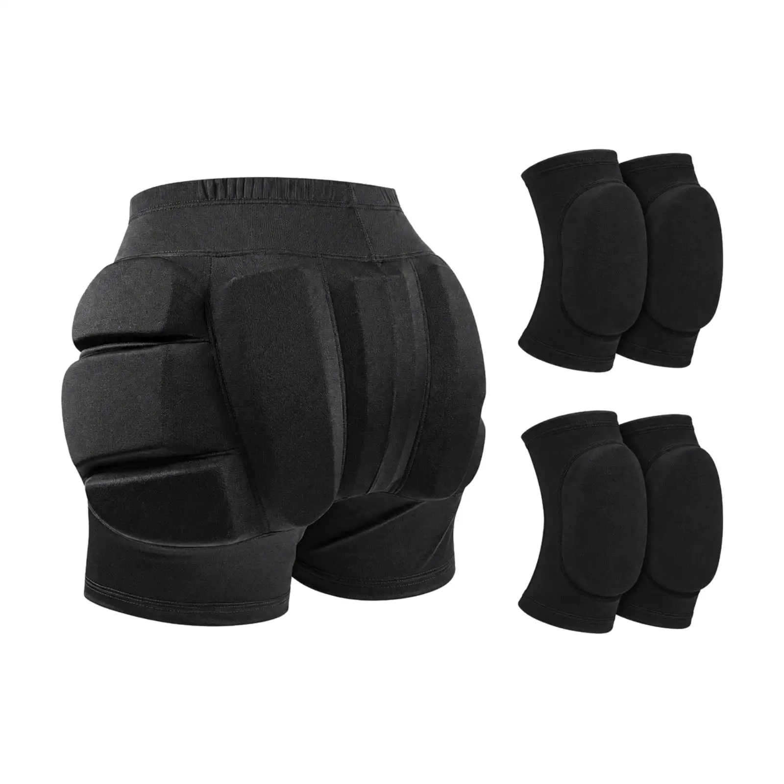 Padded Hip Shorts for Children Skating with Elbow Knee Protective Gear Fall Guard