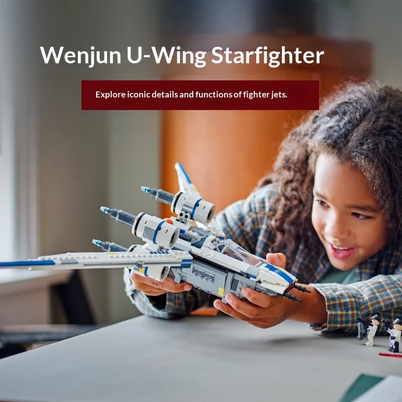 

Конструктор LEGO Star Wars 75399 Rebel U Wing Starfighter, игрушка для мальчиков и девочек от 8 лет, подарок в виде космического корабля, 594 детали
