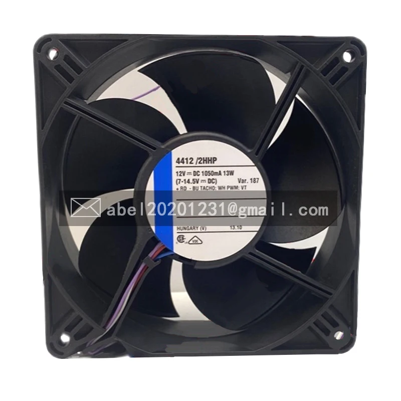 Ventilador de refrigeración ORIGINAL, 4412/2HHP 4412/2HHP DC 12V, 119x119x38mm, nuevo