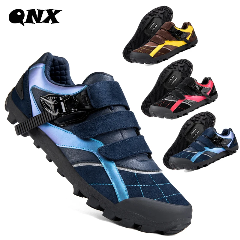 

QNX-TB185 High Quality Mens MTB Shoes Non-slip Cycling Tenis Masculino Wearable Mountain Gravel Road Bicycle Sneakers 39-50