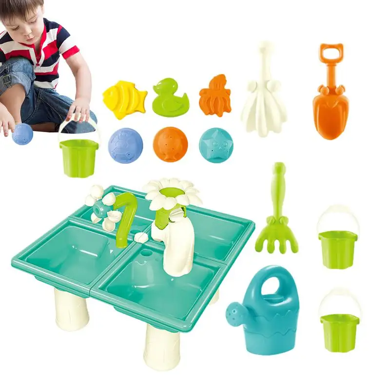 

Kids Water Table Activity Sensory Play Table 13 Piece Water Toy Accessories Enhances Motor Skills Promotes Sensory Learning &