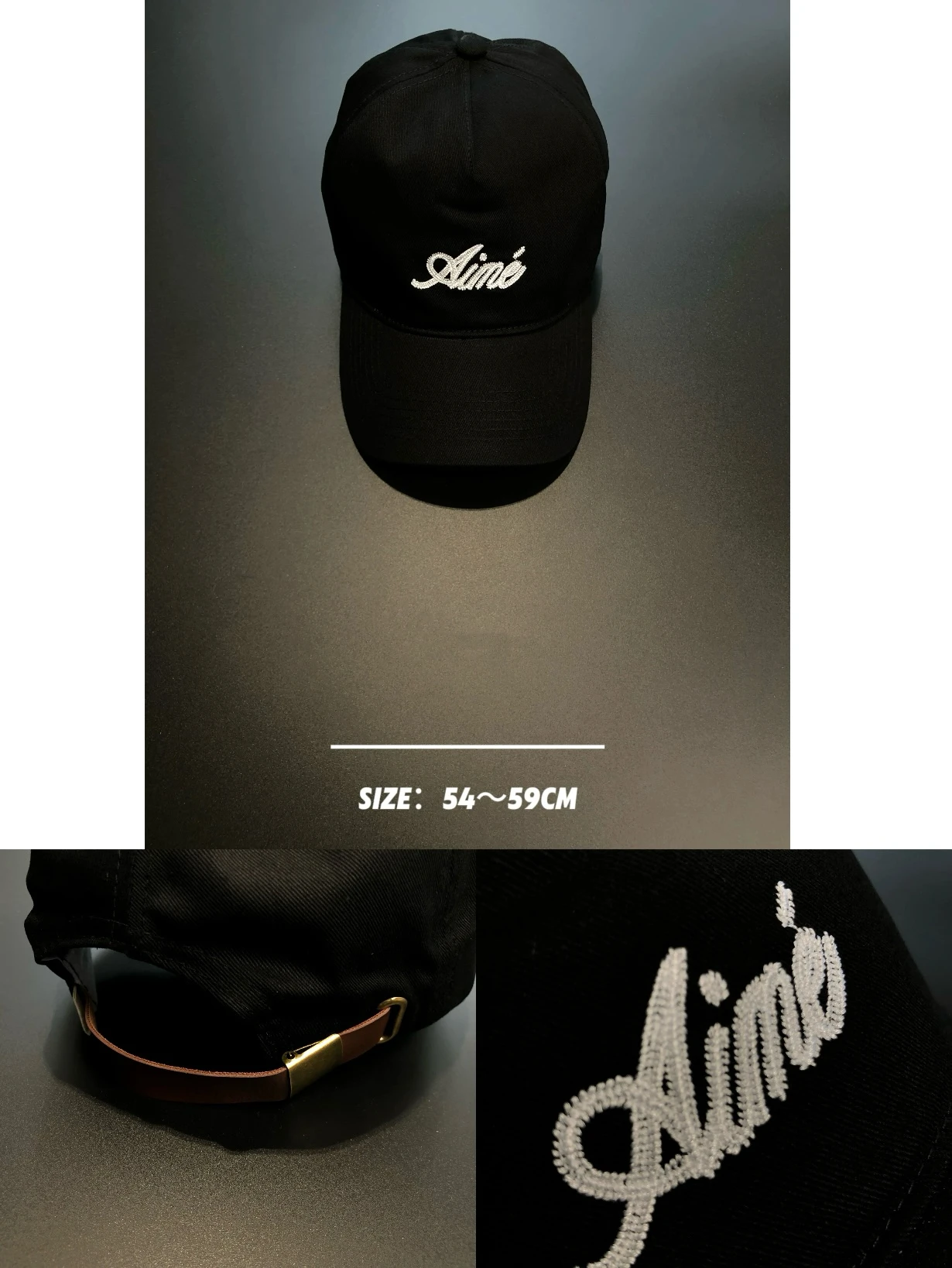 Leon Dore Script Aime Baseball Cap Unisex Wide Brim Cap Lucky