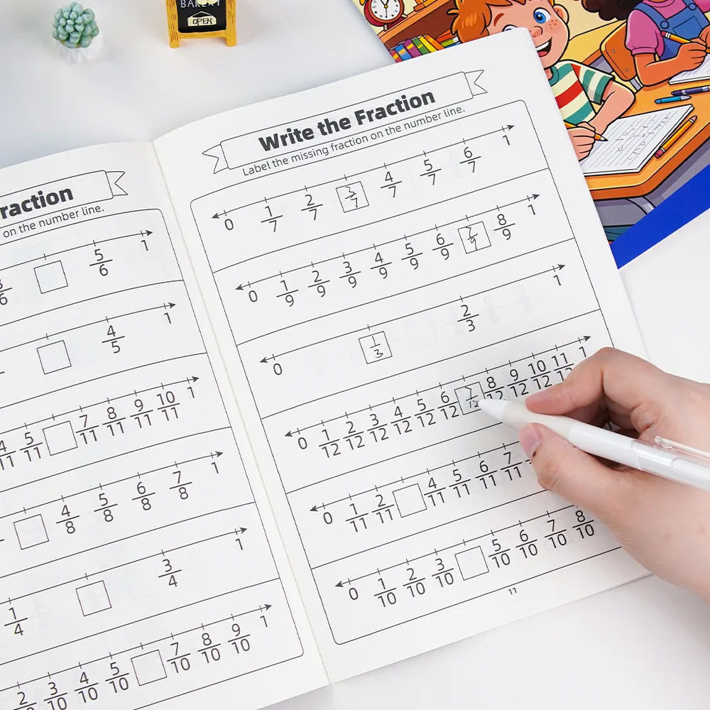 Fractions Made Easy: Basic Practice Workbook –Visual Drills for Elementary Students