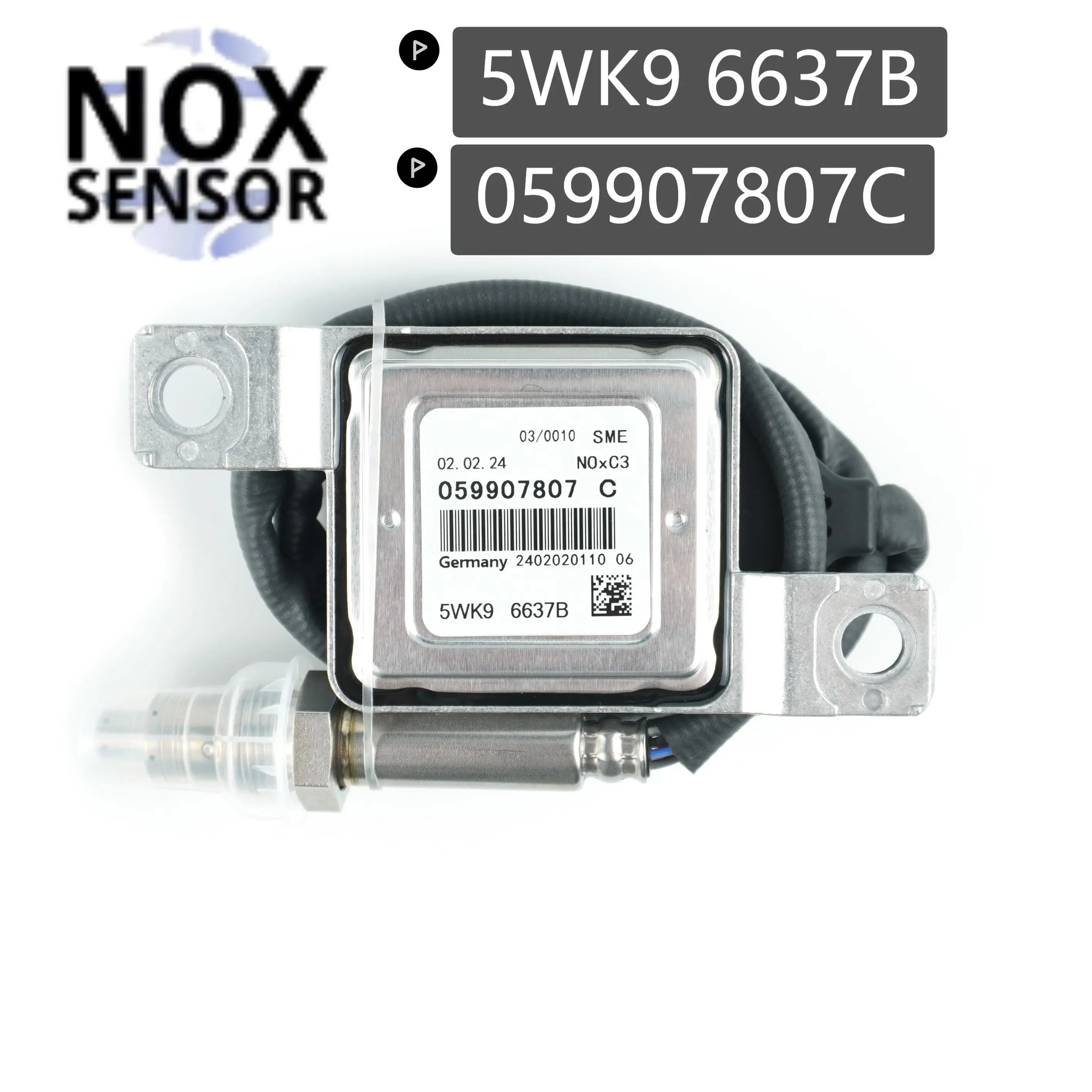 JESBEN nuova sonda sensore Nox prodotta adatta per VW Touareg TDI Audi Q7 2011-15 A6 4G C7 A8 No # muslimate 5wk9 6637B