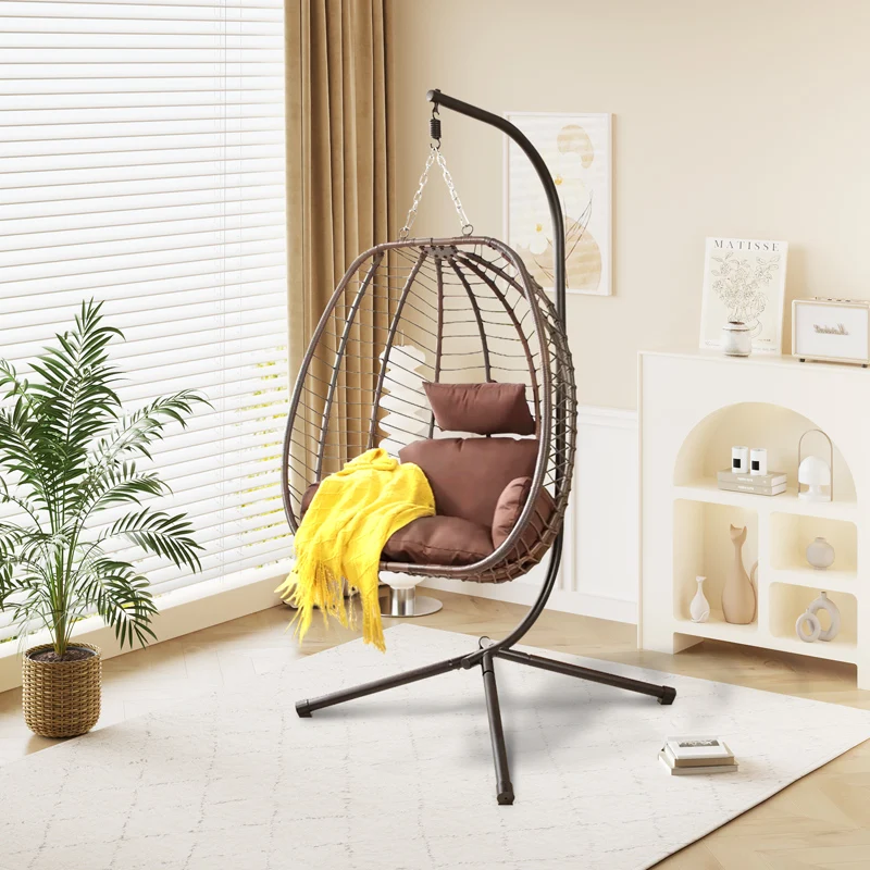 

Hanging Basket Hanging Chair Rattan Chair Hammock Single Swing Hanging Orchid Lazy Cradle Chair Indoor Home Balcony