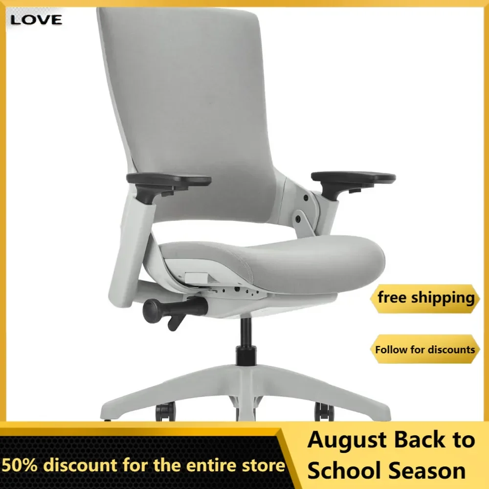 

Office Chair Swivel Executive Chair, Adjustable Ergonomic Computer Chair, Fabric Backrest Task Chair for Home Office Conference