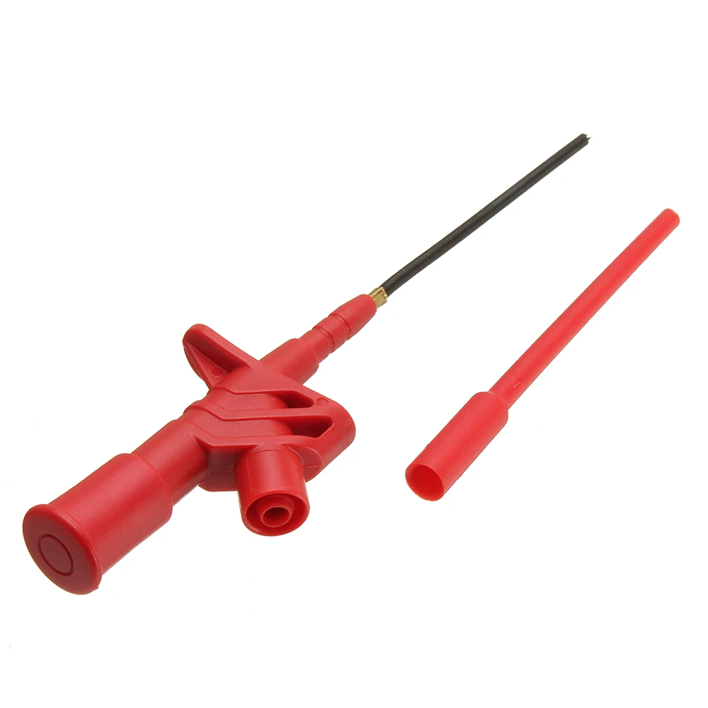 Cleqee P5004 2PCS Professional Insulated Quick Test Hook Clip High Voltage Flexible Testing Probe