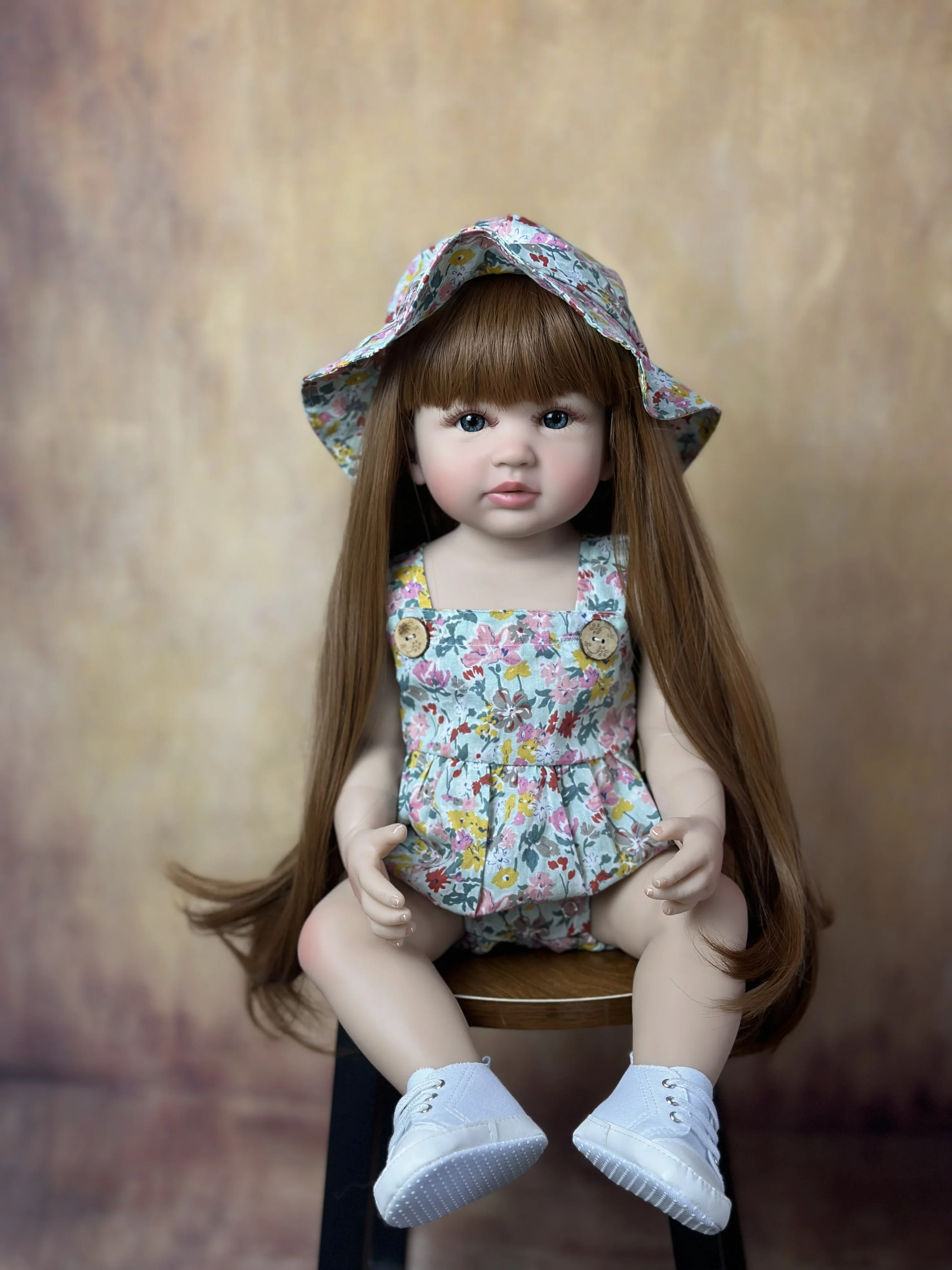 

Реалистичная кукла-реборн BZDOLL 55 см с силиконовым корпусом, милая Реалистичная детская одежда для новорожденных, игрушка для девочек, подарок на день рождения