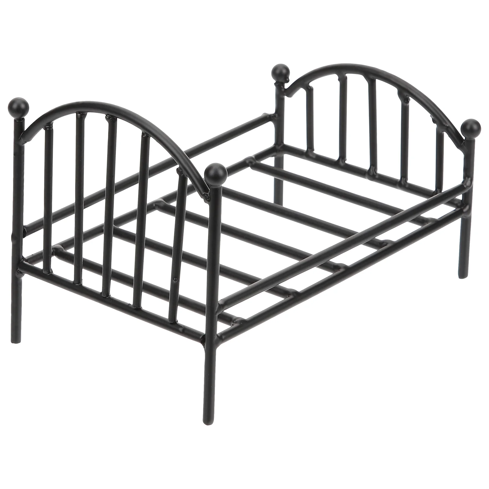 Ferro forjado poting suporte casa cama minúsculo mini acessórios do quarto móveis de metal