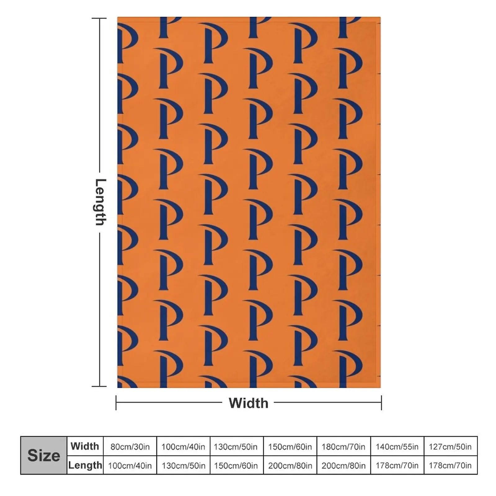 Original Logo Pepperdine Waves Throw Blanket Summer Retros Blankets