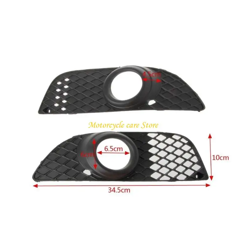 

U75F LED Fog Lights Angel Eyes Lamp Car Front Bumper Grille Grill Cover with Wire