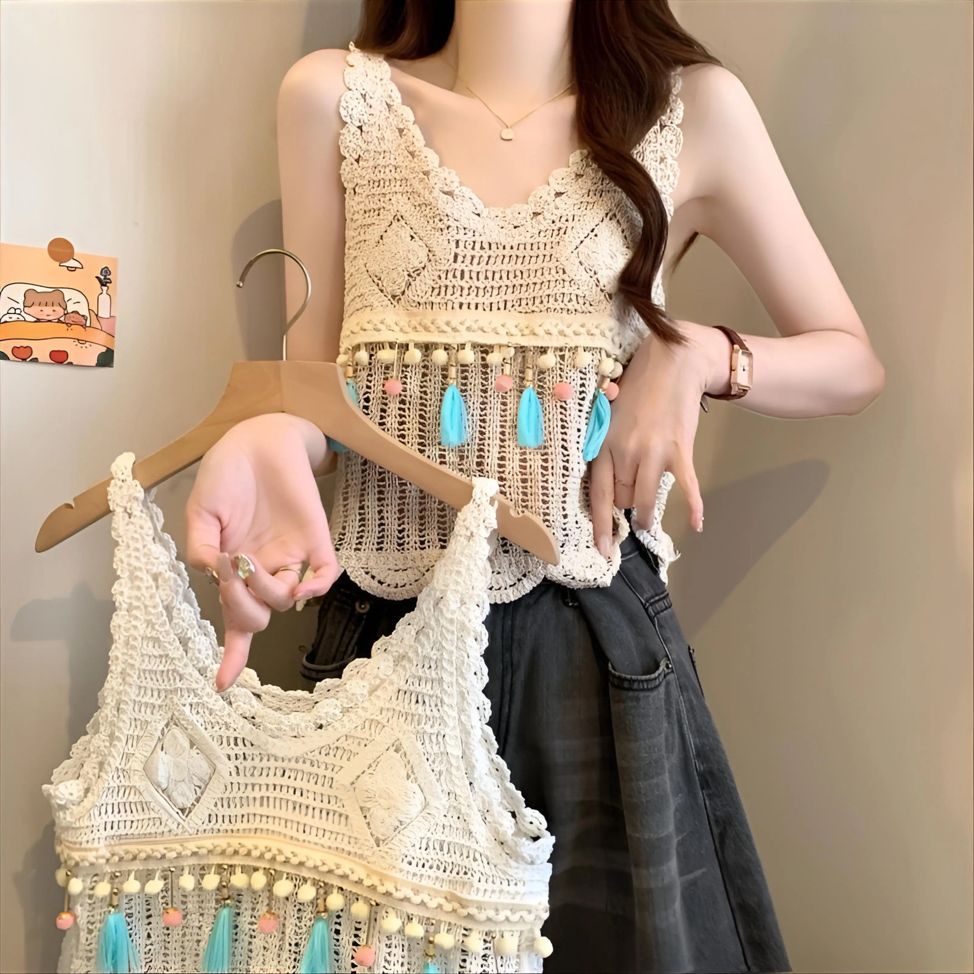 

Женская пляжная накидка-туника с завязками, элегантная, молодежная, серая, с узором в виде золотых линий, для отпуска