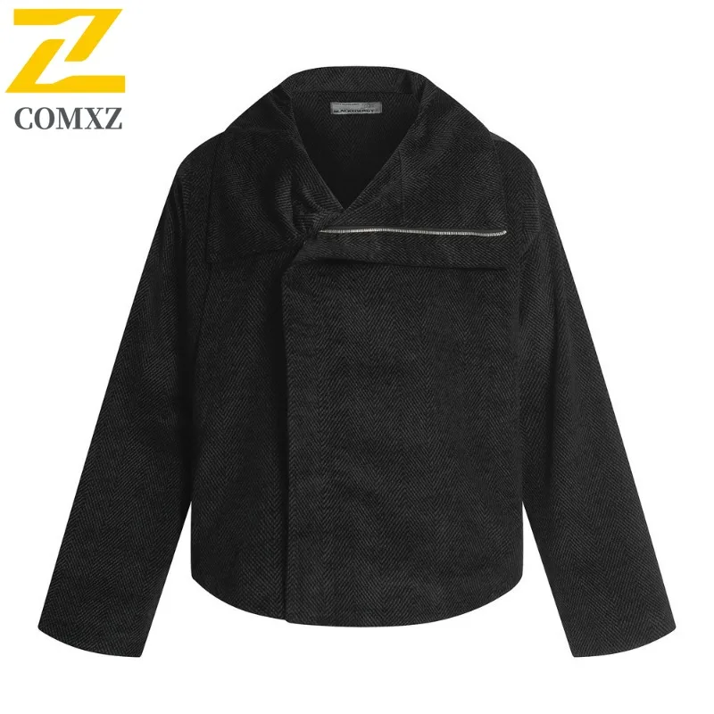 

COMXZ Мужская хлопковая ветрозащитная ветровка Chaqueta для рыбалки с большим карманом для отдыха, ветровка для шоссейного велоспорта, легкие дизайнерские куртки