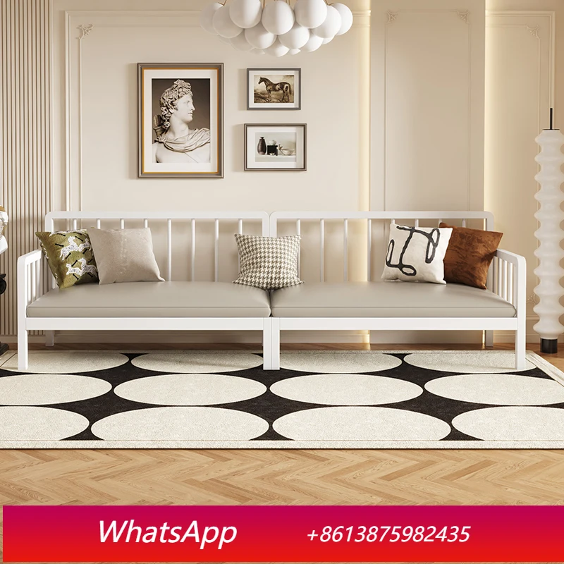 LT stainless steel sofa bed household living room thickened stainless steel sofa chair outdoor bench