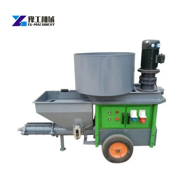 YG YG Automatic Mixing Mortar Sprayer Wall Cement Spraying Machine Concrete Plaster Machine For Construction