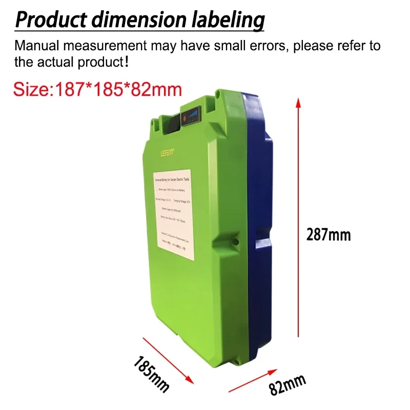 حزمة بطارية ليثيوم 18 فولت ~ 21 فولت 50000 مللي أمبير في الساعة 18650 تنطبق على ماكيتا/worx/Dayi جزازة العشب الكهربائية وآلة التحوط ومنتقي الشاي وما إلى ذلك