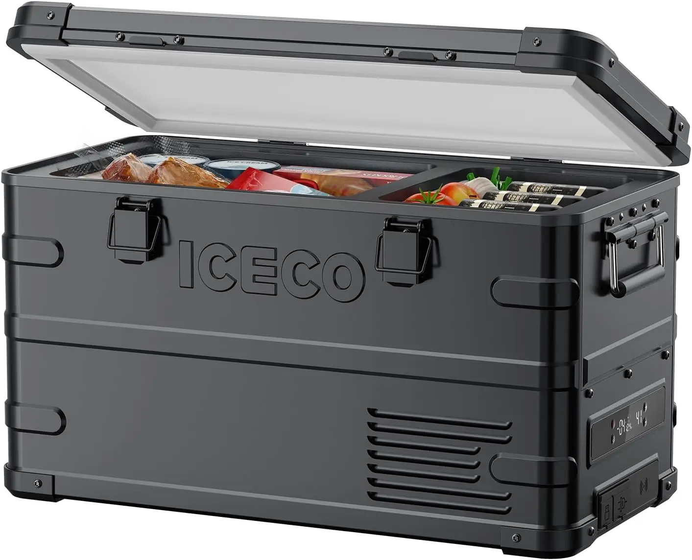 

Dual Zone Portable Fridge Freezer Car Refrigerator 12V Compressor Cooler DC AC Fits Rv Camping Travel