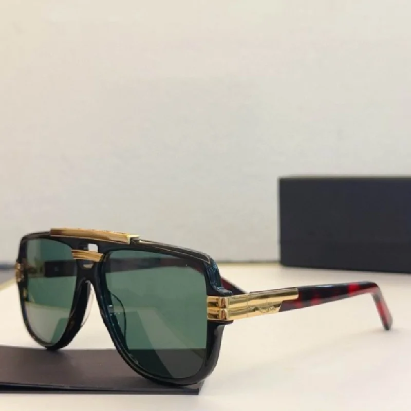 

New acetate fiber material fashion sunglasses for men and women universal luxury brand sunshade glasses uv400 dark green