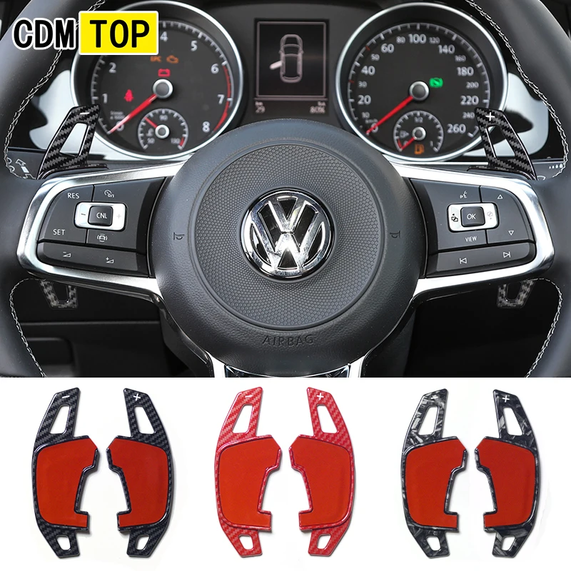 

For Volkswagen steering wheel paddle shift VW MK7 Golf 7 Rline 7.5 GTI Tiguan Sciricco Touran X Sagitar POLO GTD GTE accessories