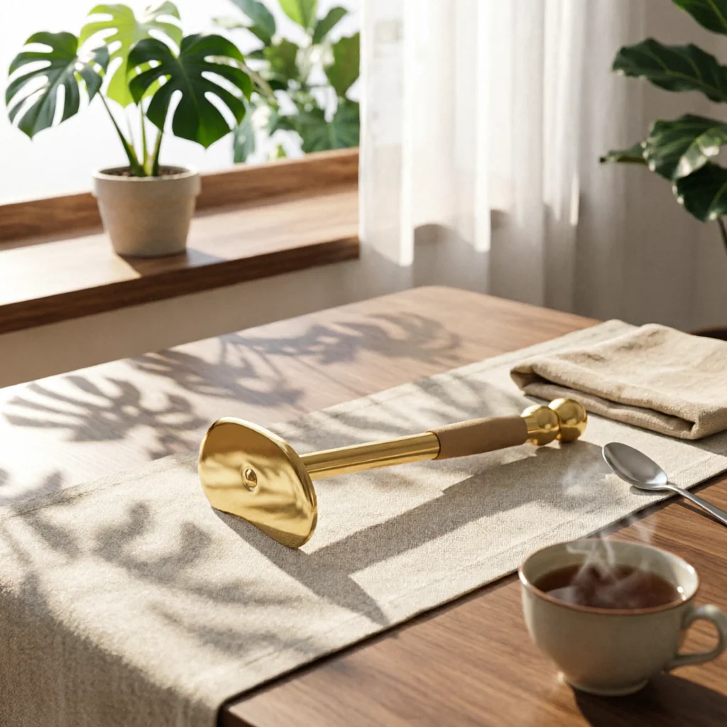 Gua Sha Scraper Brass Gua Sha Tool Muscle Scraper Tool Ergonomic Fascia Scraper Polished