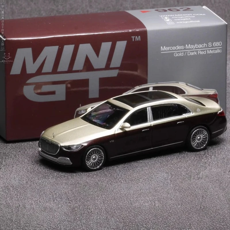

MINIGT 1:64 962 Mercedes-Maybach S680 Alloy Car Model Collectible Toy
