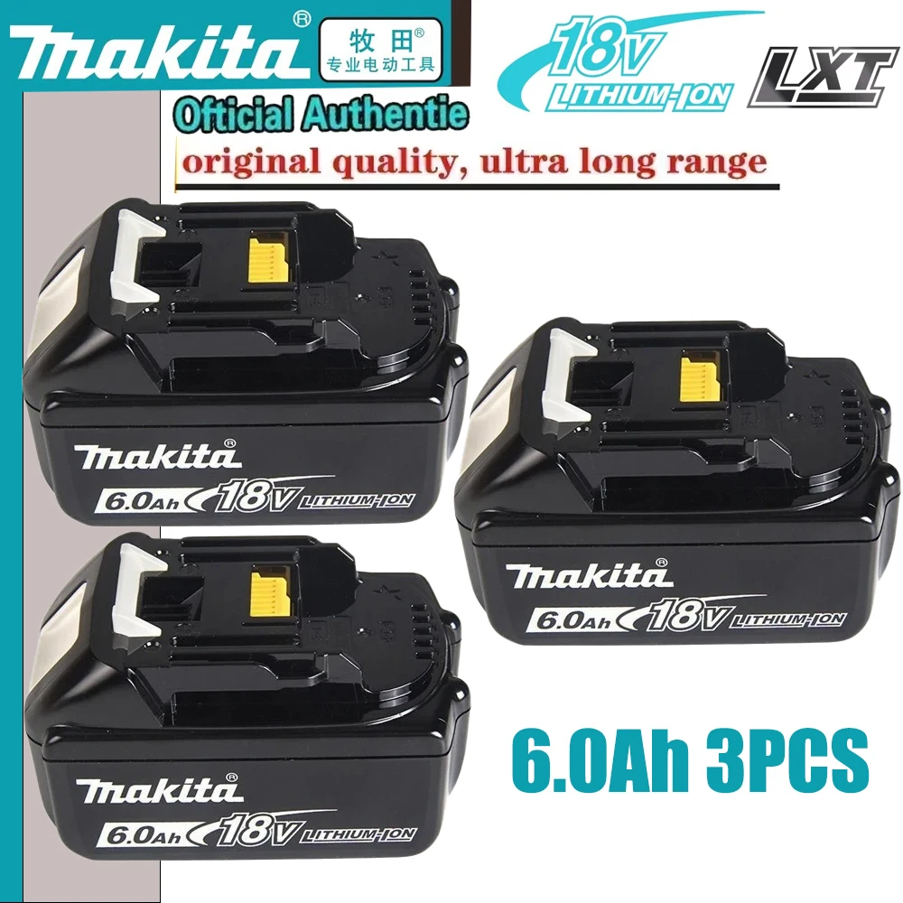 

100% original Makita 18V 6.0AH battery, Makita electric tools BL1860 BL1850B BL1850 BL1840 BL1830 Makita screwdriver battery