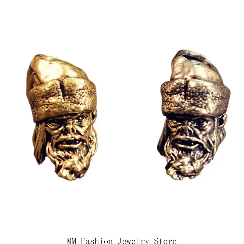 

D0UB уникальные художественные металлические бусины Санта-Клауса, подвеска для паракорда и любителей изготовления ювелирных из