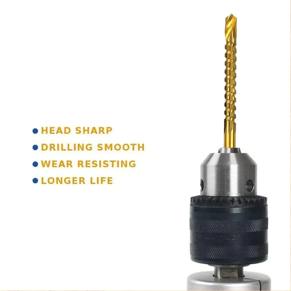 4mm Titanium Coated Drill Bit Spiral Jagged Saw Drill Bit Composite Drill Bit Twist Drill Bit