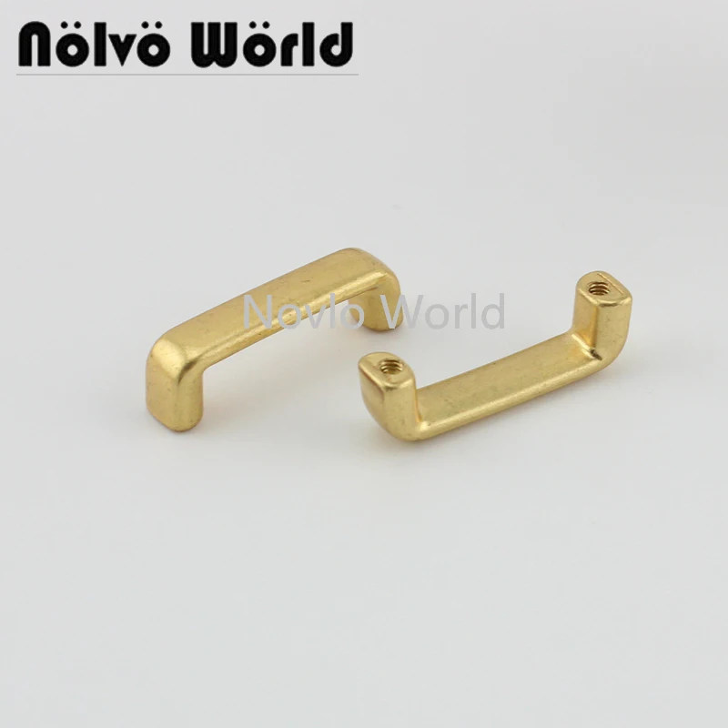 20-100pcs 20mm 25mm Satin Gold color wide arch bridge for purse,repair hardware clasp strapping DIY bags sewing