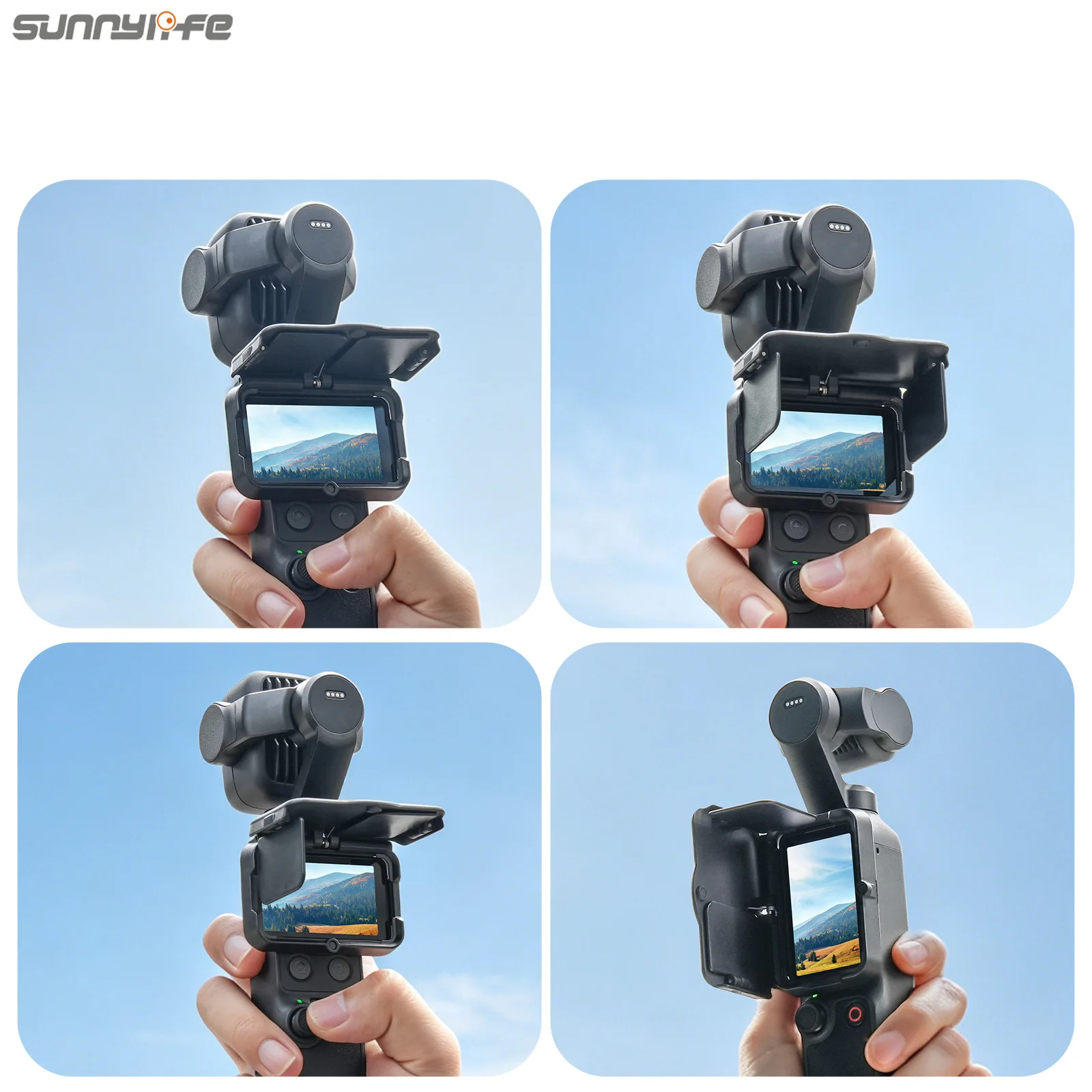 Sunnylife Screen light shield For DJI Osmo Pocket 4P/4/3 Handheld PTZ Screen Sunshade Camera Accessories