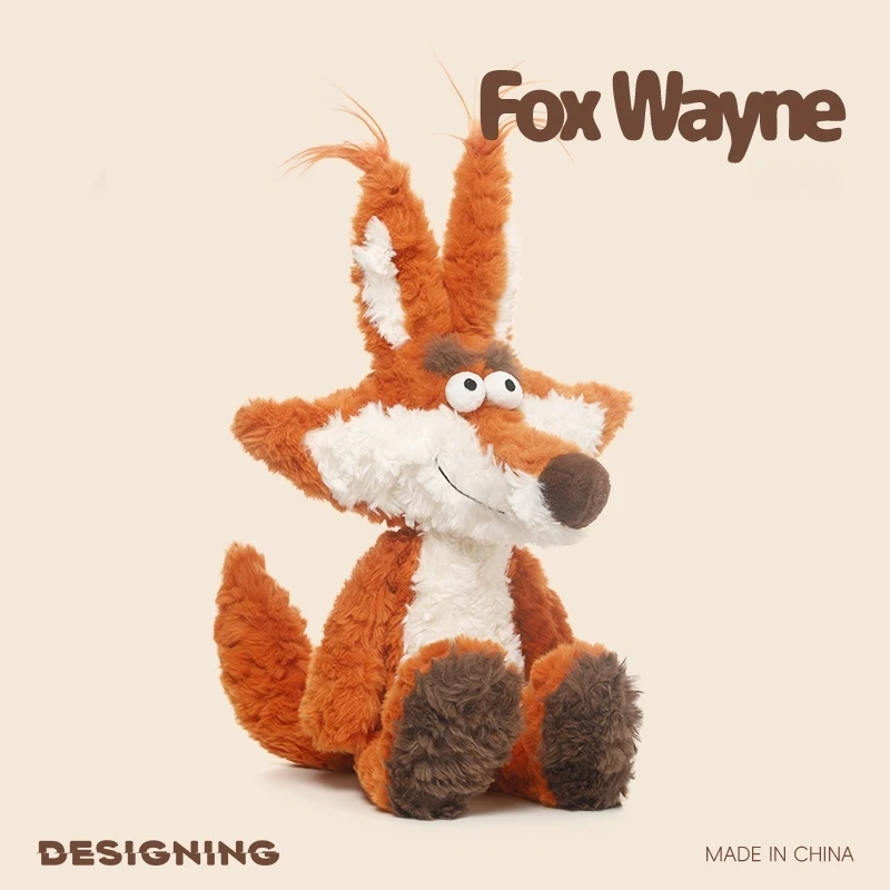 

Latest Plush Fox Wayne Plush Toy Cute Doll Sleeping Pillow Companion Doll Girl Birthday Gift Soft Stuffed Animal For Kids