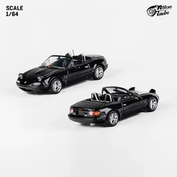 Micro Turbo 1:64 Alloy Model Car MX-5 Eunos Roadster Miata Pandem Rocket Bunny Refitting -Metallic Black