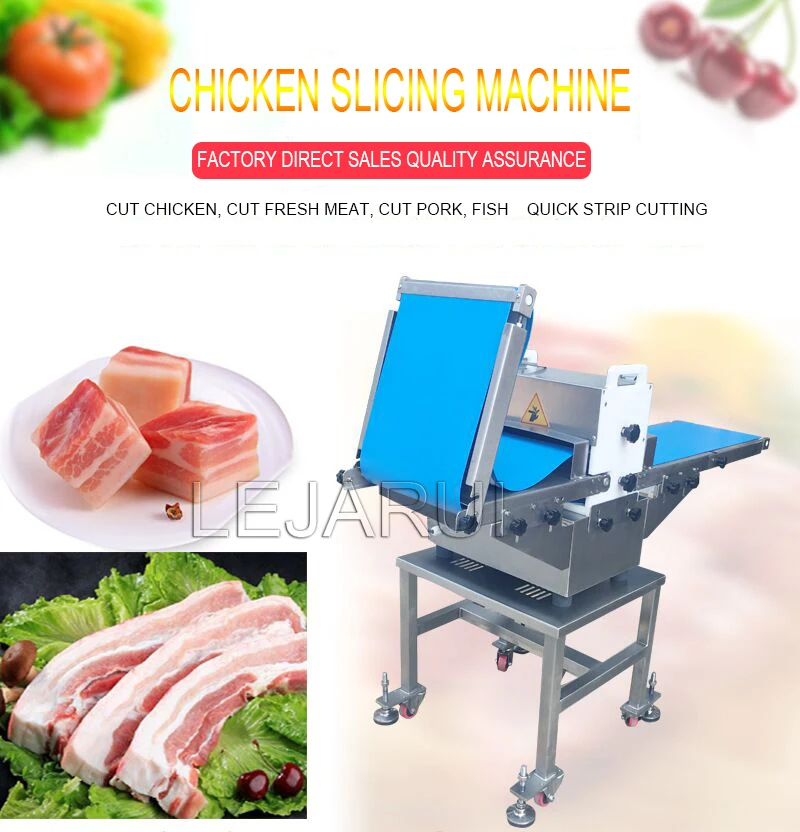 Stainless Steel Electric Meat Vegetable Cutting Grinder Machine Automatic Slicer For Meat Meat Block Cutter Slice