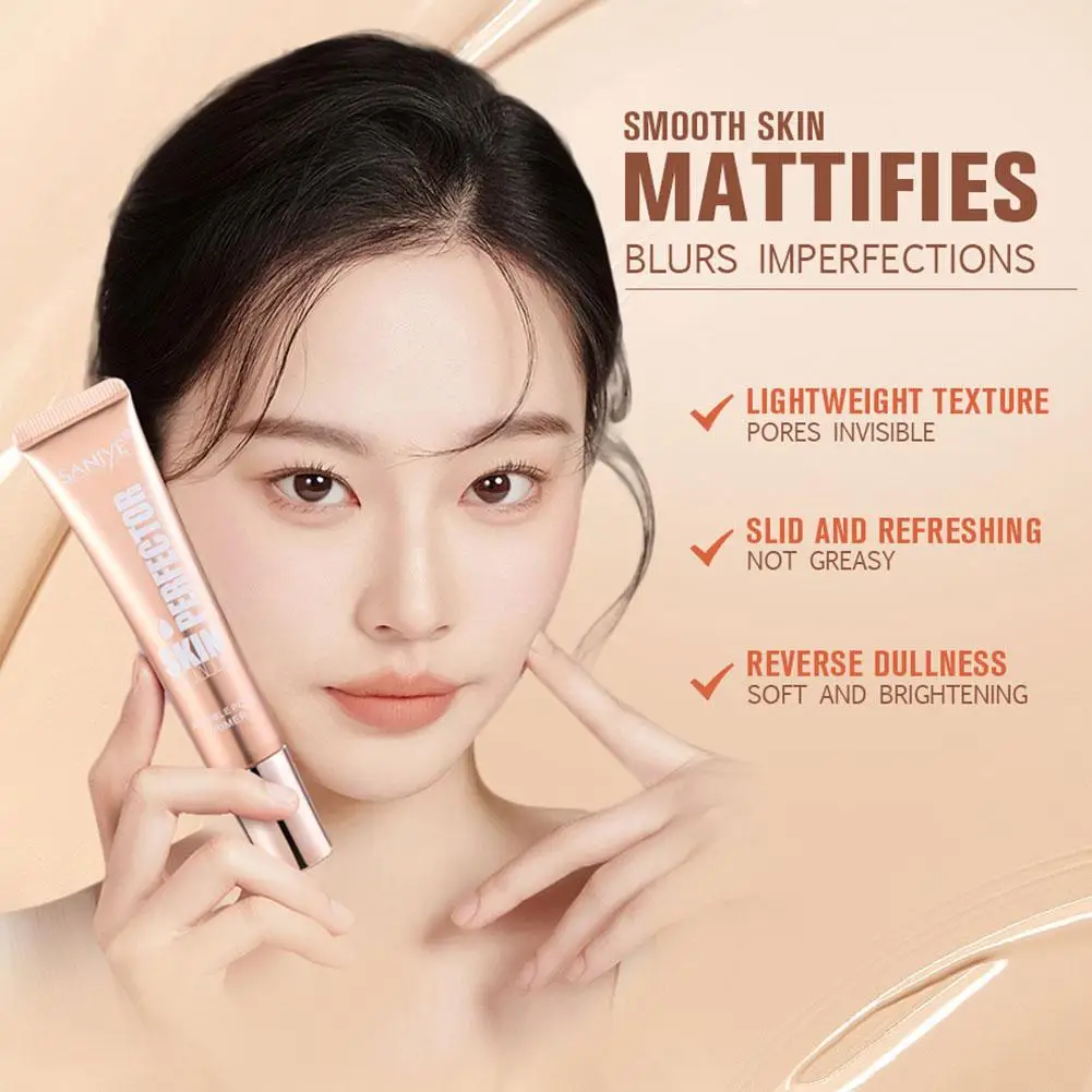 Invisible Pore Primer Makeup Base Face Primer Cream Light Oil-Free Finish Invisible Cosmetic Foundation Makeup Pore Smooth G5T9