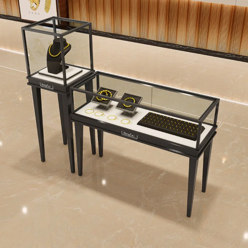 Customized. Supermarket Mall Glass Display Cabinet Store Optical Store Jewelry Store Counter Simple Style Multi-occasion By