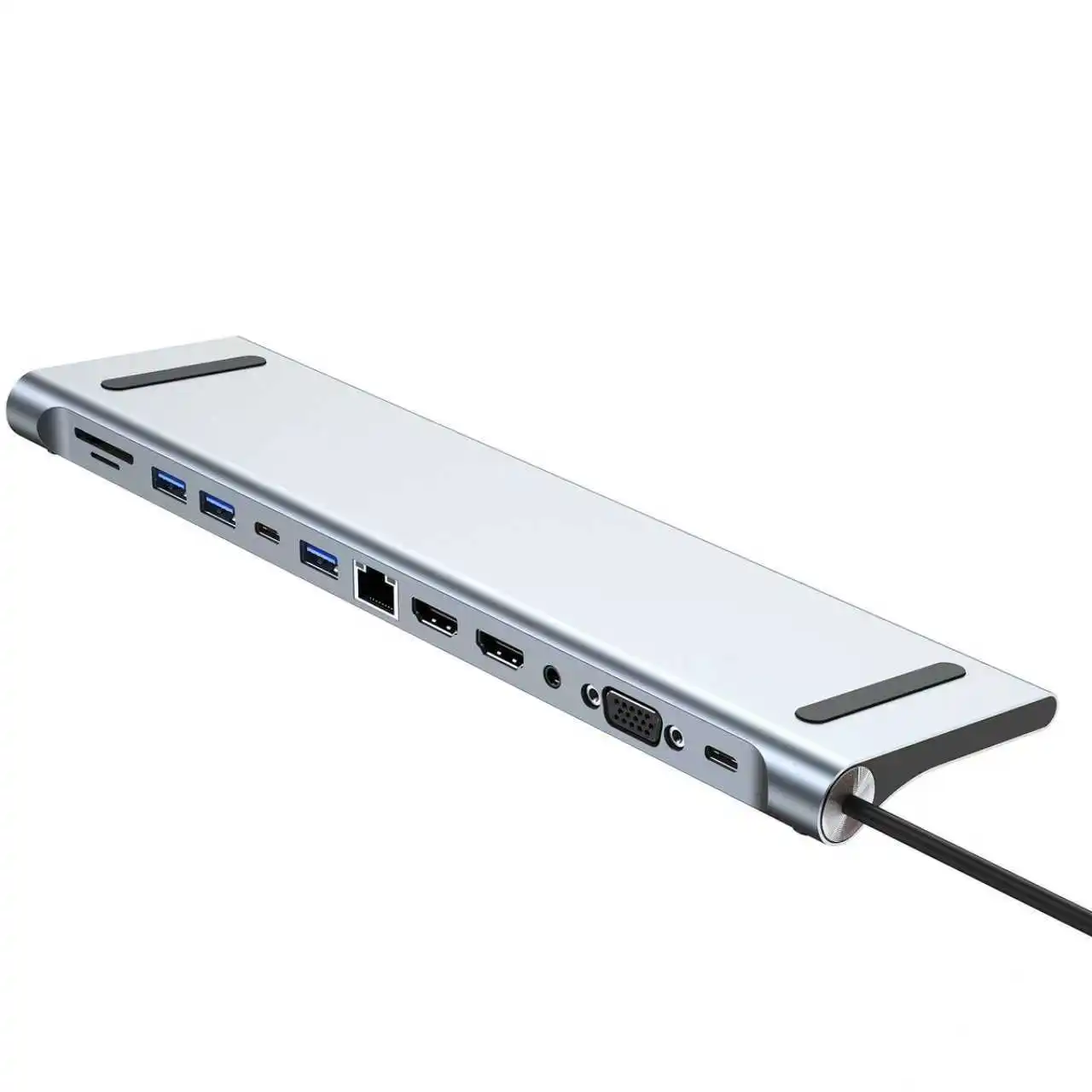 12-in-1 USB-C Multiport Docking Station Dual HDMI 4K 30/60Hz Gigabit Ethernet 100W PD Charging Laptop Expansion Hub