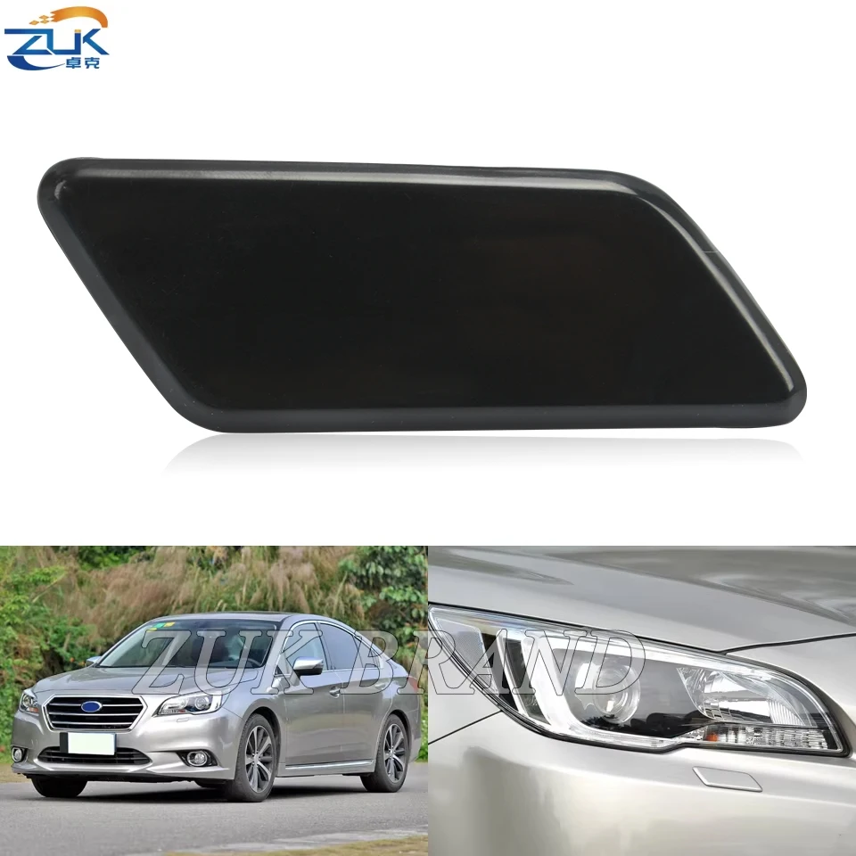 ZUK Front Bumper Headlight Washer Cover For Subaru Legacy VI BN BS 2015 2016 2017 2018 Headlamp Cleaning Water Spray Nozzle Cap