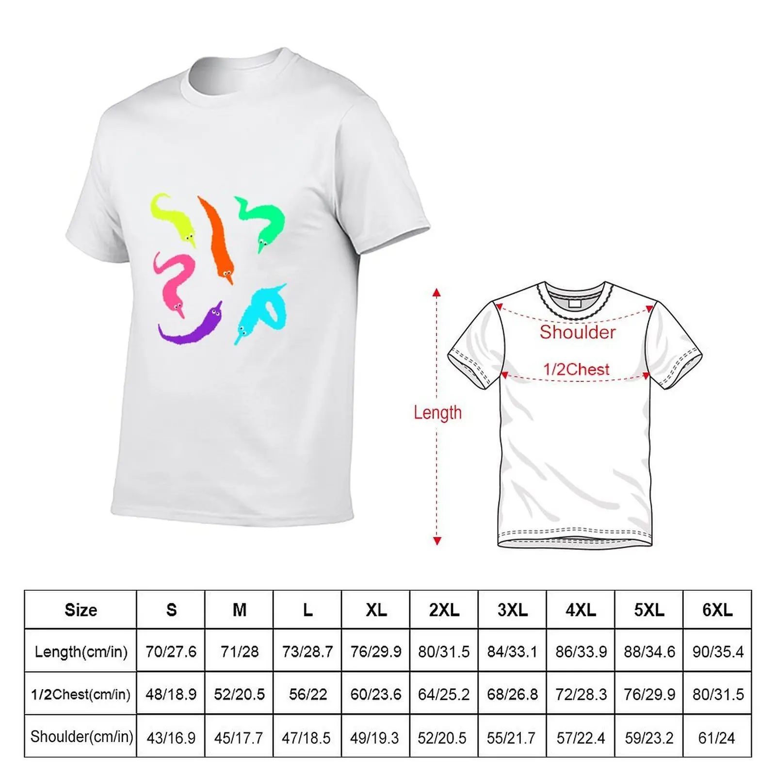 Worm on a String T-Shirt sweat kawaii clothes mens clothing