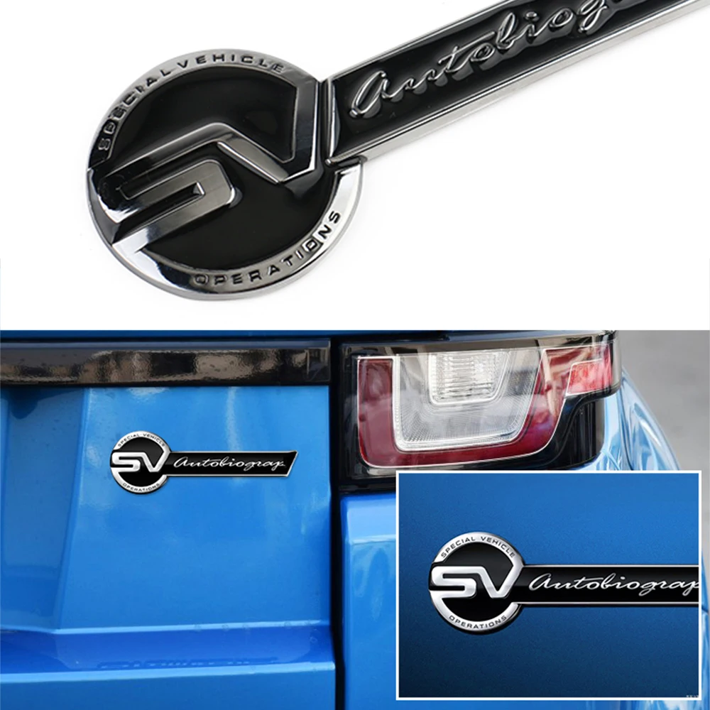 1 قطعة/الوحدة الخلفية "SV السيرة الذاتية" رسالة الرياضة شعار شارة ملصق لاند روفر #3