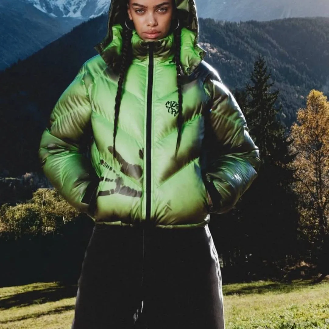 Winter new warm cotton clothes thickened splicing embroidered warm jacket discoloration in the sun
