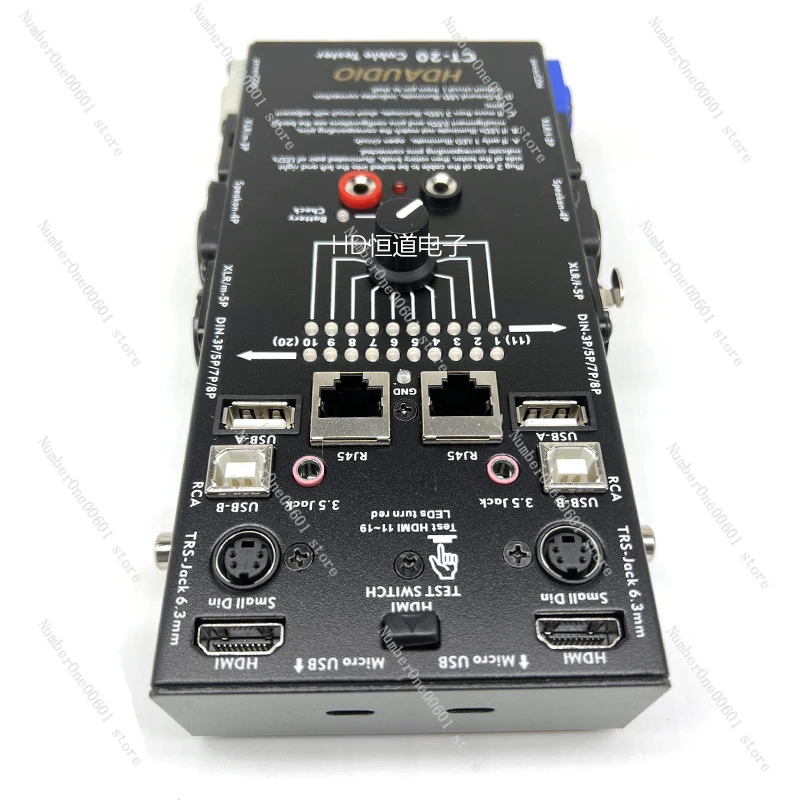 CT-04F, CT-20 Multi-function Line Tester, Audio Cable, XLR Signal Line Tester, Support HDMI, Support Testing 20 Types