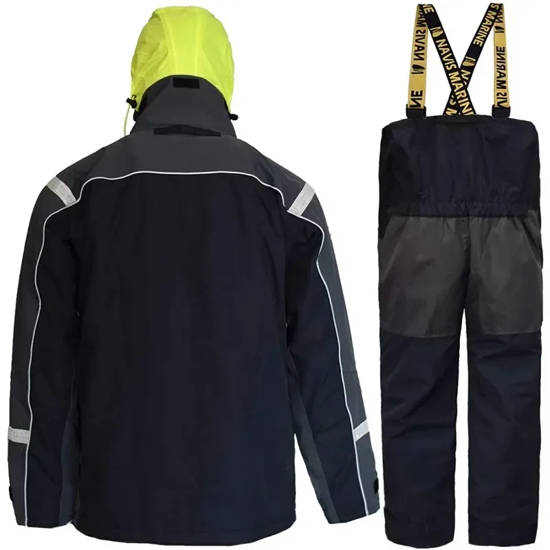 Bib Pants Waterproof Breathable Coast Jacket Rainproof Suit Men's and Women's Fishing
