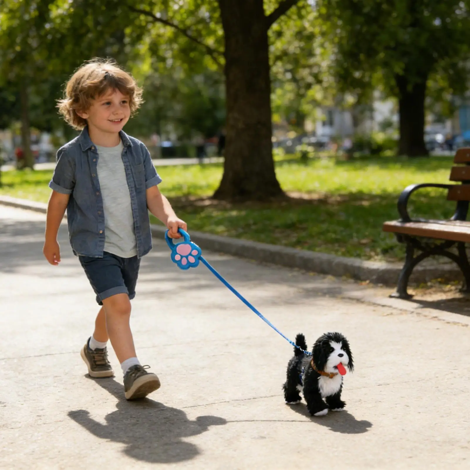 Robot Puppy Hond Interactieve robotpuppy Knuffel Realistisch elektronisch lopend blaffend huisdier Pratende honden voor kinderen, jongens, meisjes